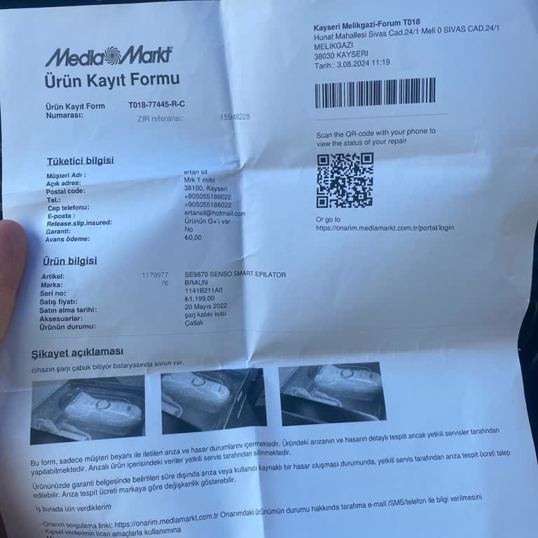 Media Markt Ek Garanti Şikayeti Değişim Problemi