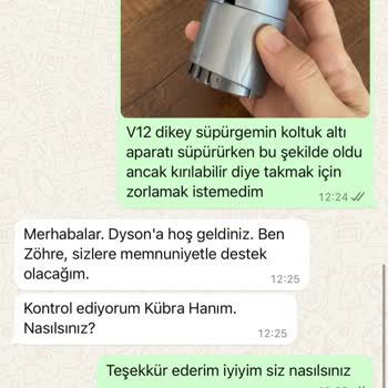 Dyson Dikey Süpürge Parçası Destek Alamama