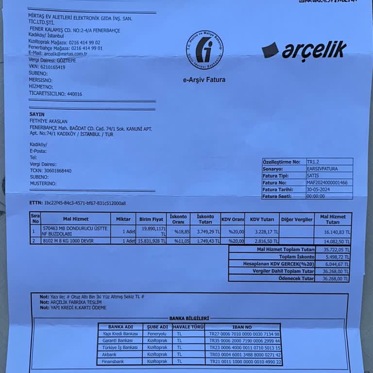 Arçelik Teslim Edilmeyen Buzdolabı Ve İlgisiz Hizmet