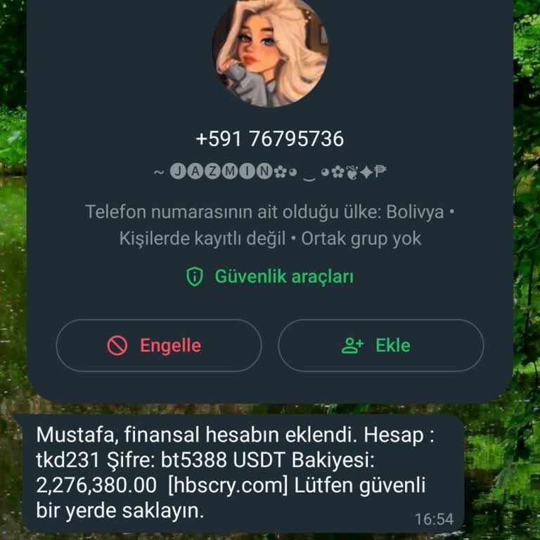 WhatsApp Bilmediğim Numaradan Gelen Mesaj