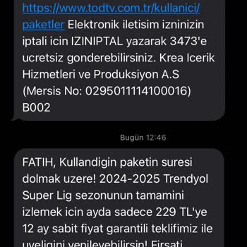 TOD Tv D*kandırıcı Ve Sorumsuz Uygulama