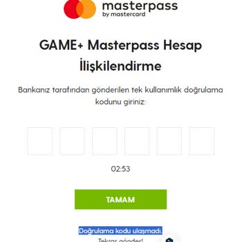 GeForce NOW powered by GAME+ Ödeme İşleminde SMS Doğrulama Kodu Sorunu