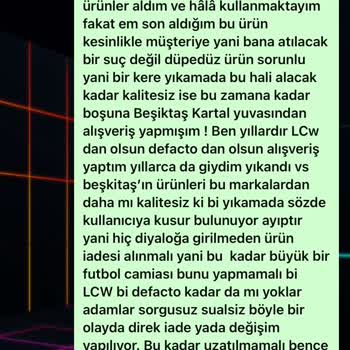 Kartal Yuvası'ndan Aldığım Tişörtün Kalite Problemi