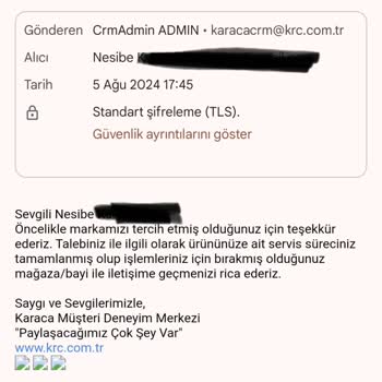 Karaca Züccaciye Karaca Servise Giden Ürün Teslim Edilmedi, Para İadesi Alamıyorum