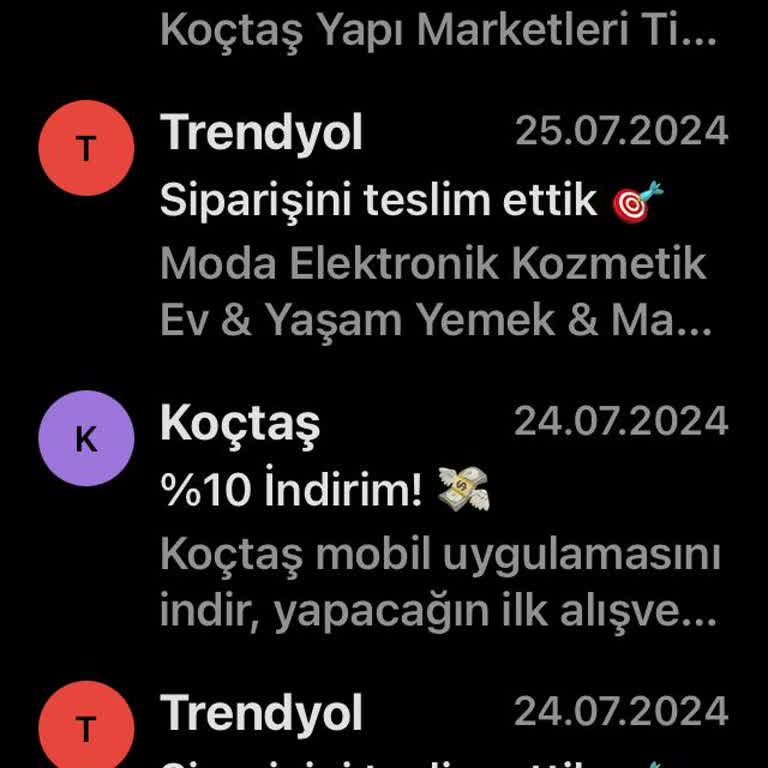 Koçtaş'ın Sürekli Mesaj Göndermesi