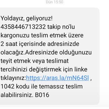 Aras Kargo Mağdur Ediyor. Adres Yetersiz Ve Yanlış Diyor