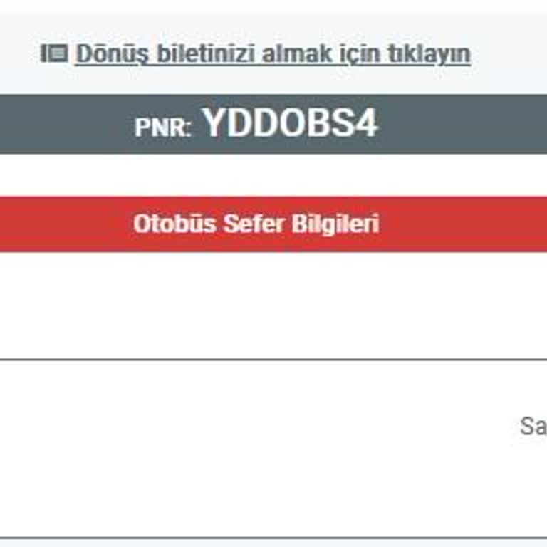 Obilet Firması Bilet İndir Butonu Aktif Değil.