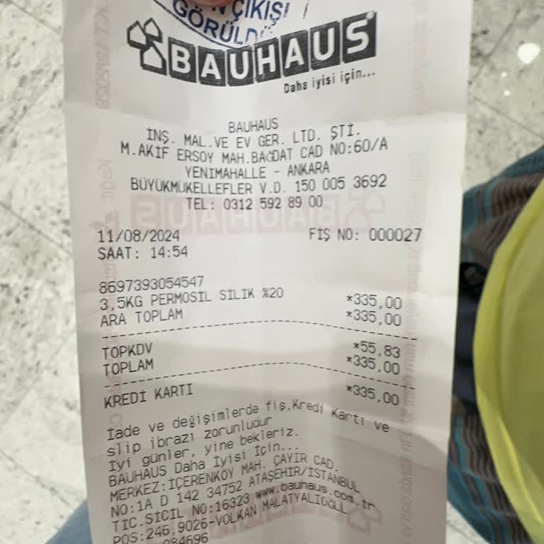 Bauhaus Boya Renklendirme Ücreti