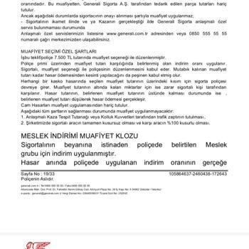 Generali Sigorta Nin Kasko Da On Cami Değiştirmiyor