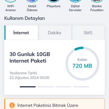 Türk Telekom Bitmemiş İnternet Paketine Bitti Uyarısıyla Haksız Kazanç