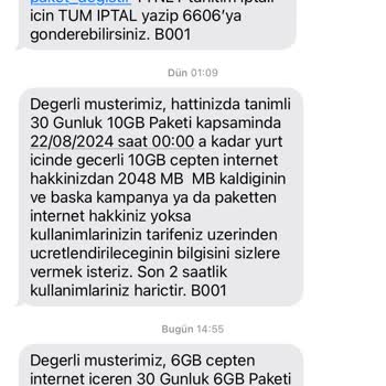Türk Telekom Bitmemiş İnternet Paketine Bitti Uyarısıyla Haksız Kazanç