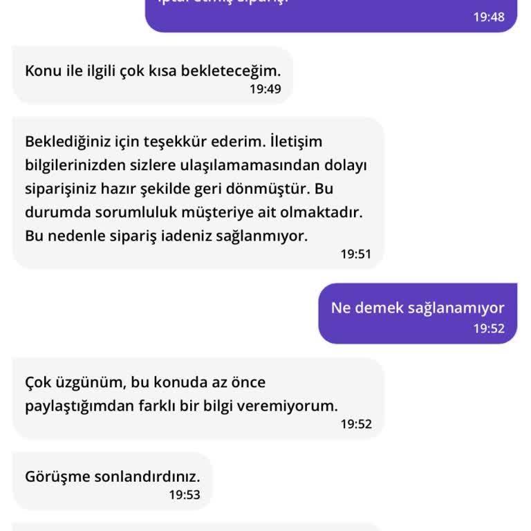 Getir Kurye Acemiliği Ve İade Problemi