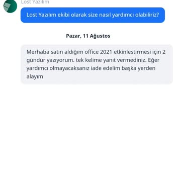 Lostyazilim.com Taahhüdünü Yerine Getirmeyerek Mağdur Ediyor