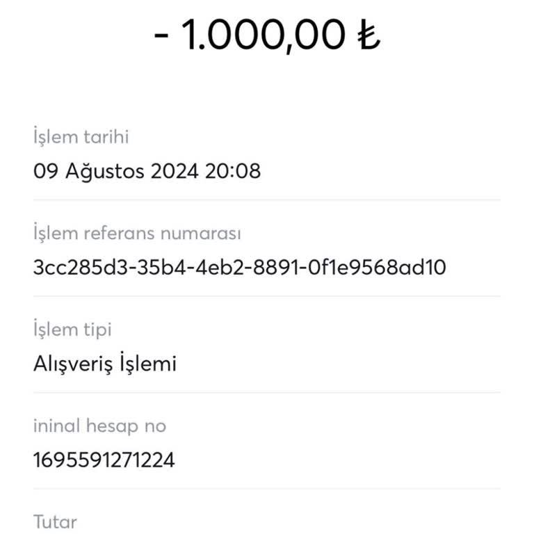 Fzypay 1000 TL Habersiz Alışveriş