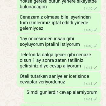 Castle Park Hotel Castel Park İademizi Vermiyor