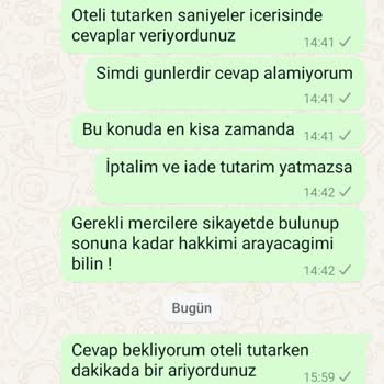 Castle Park Hotel Castel Park İademizi Vermiyor