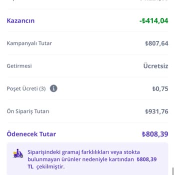 Getir Uygulaması Kredi Kartımdan Fazla Para Çekti