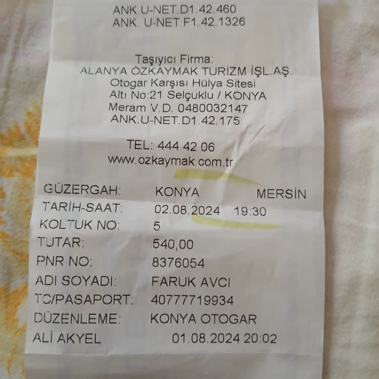 Özkaymak Turizm Emekli İndirimi Ve Diğer