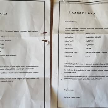 Boyner Mağazası Sattığı Ürünün Arkasına Durmuyor.