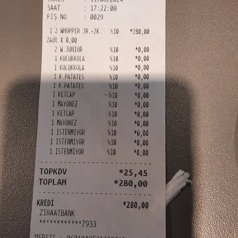 Burger King Sipariş İptal Etmeme