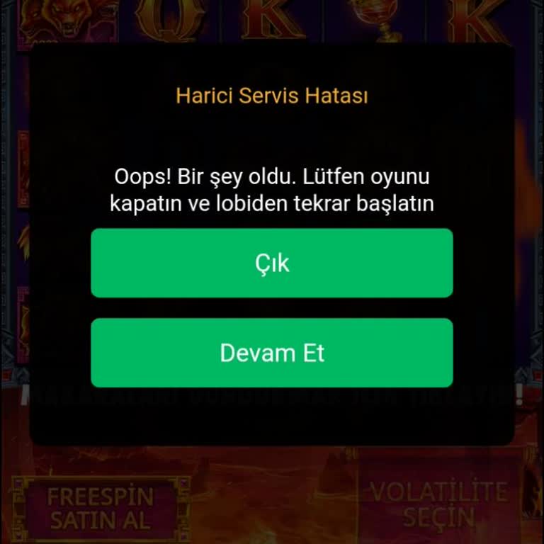 Betsmove Harici Servis Hatası