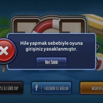 Zynga Hile Nedeniyle Oyuna Girişim Yasaklanmış