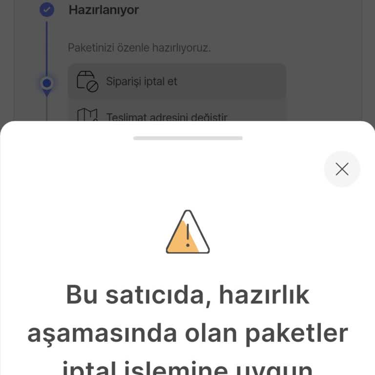 Hepsiburada Sipariş İptal Etmiyor