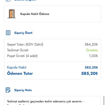 Avanos Kalaba Şok Marketler Siparişi Getirmiyor