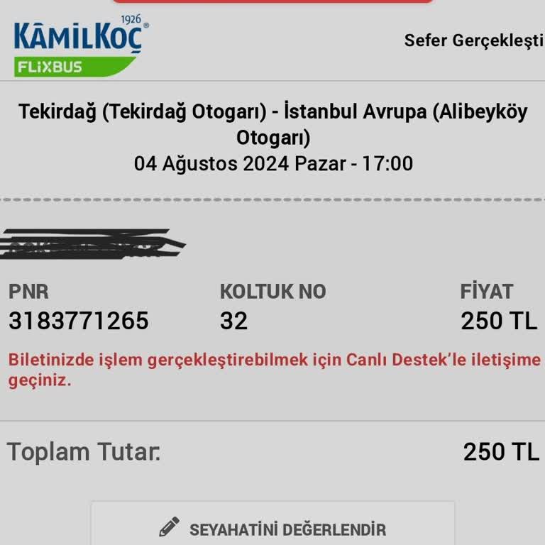 Kamil Koç Erken Kalkan Otobüs Yolculuğumu Mahvetti