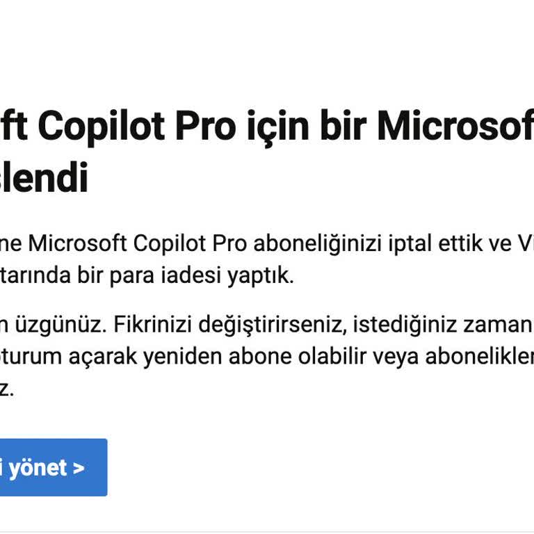 Microsoft Ziraat Bankası Geri Ödeme Yapılmadı