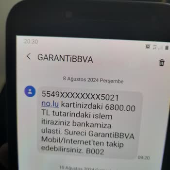 Garanti BBVA Kart Hareketleri Ve Güvenlik Sorunları