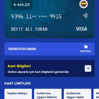 Fenerbahçe Taraftar Kart Fener Bahçe Kart Bakiye Sorunu