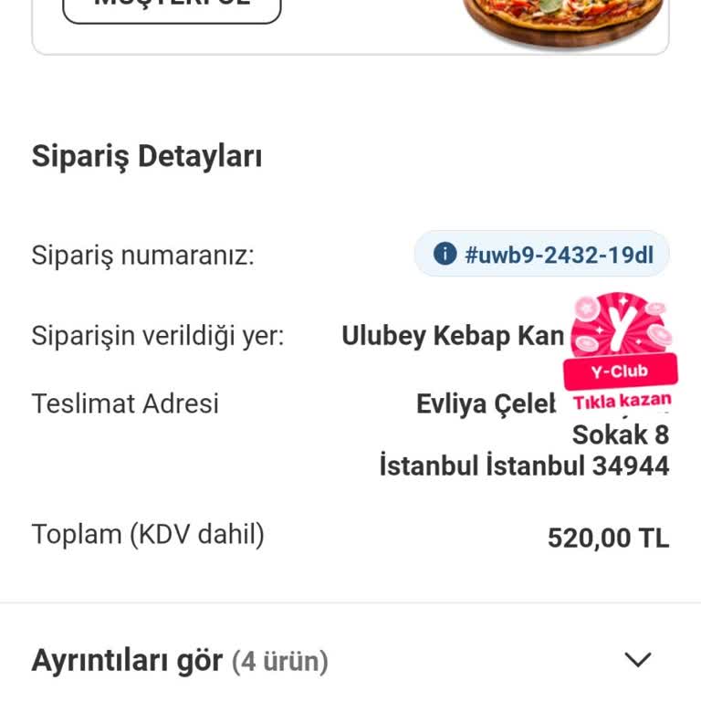 Yemeksepeti Joker Tanımlama Sorunu