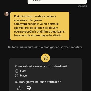 Norabahis'te Kazancım Silindi Ve Destek Bilgi Vermiyor