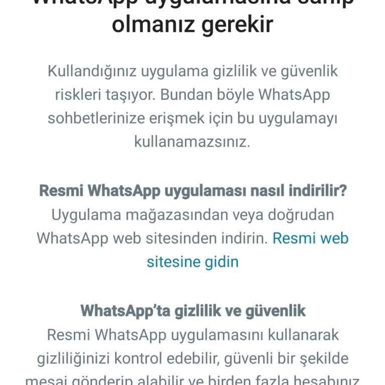 WhatsApp Erişim Engeli