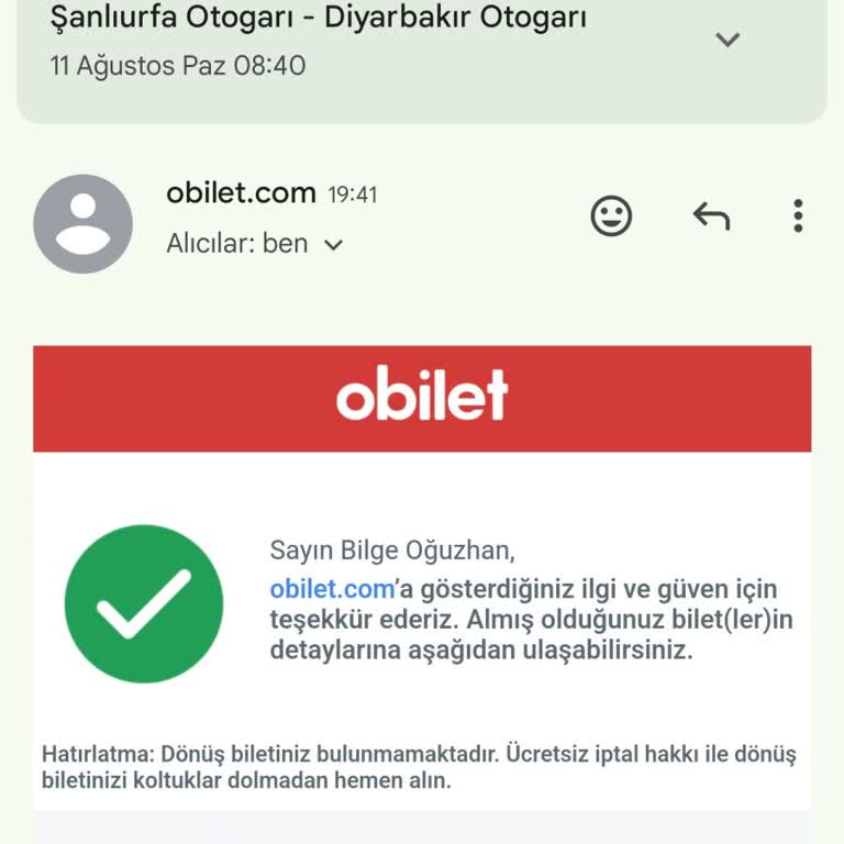 Obilet Yeni Diyarbakır Seyahat Yolcuyu Almadan Gitme