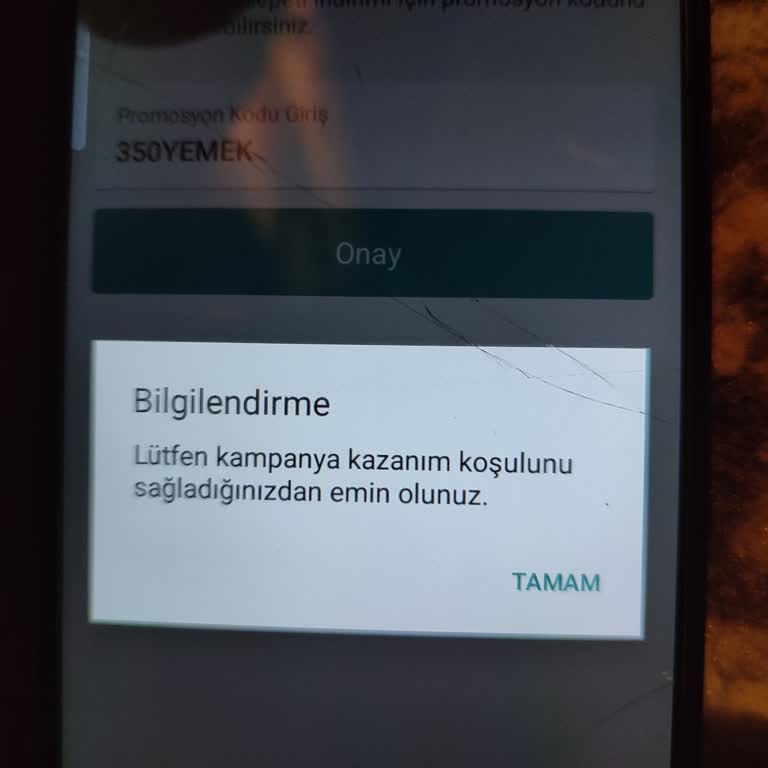 Yemeksepeti Promosyon Kodu Sorunu Ve Yetersiz Müşteri Hizmeti
