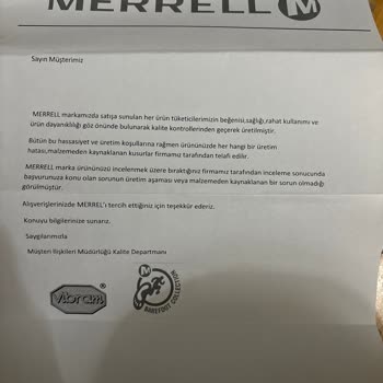 SPX Cepa Mağazasından Aldığım Merrell Ayakkabı Kenarından Patlak Verdi