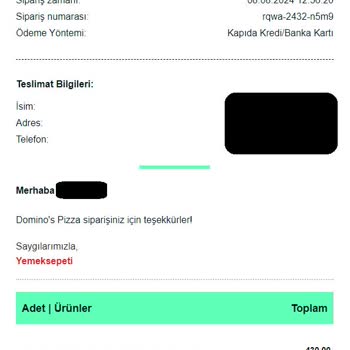Domino's Pizza 30 Dakika Kuralına Uymuyor!