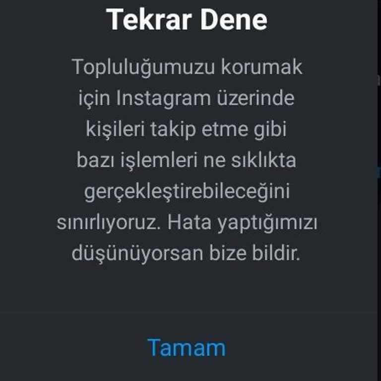 Instagram'da Kimseyi Takip Edemiyorum