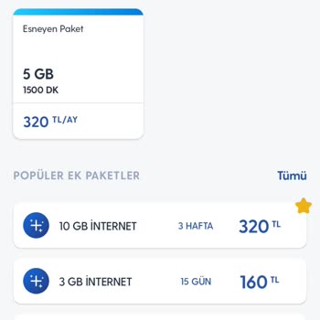 Turkcell İnternet Paketi Sorunu Ve Uygun Tarife Talebi