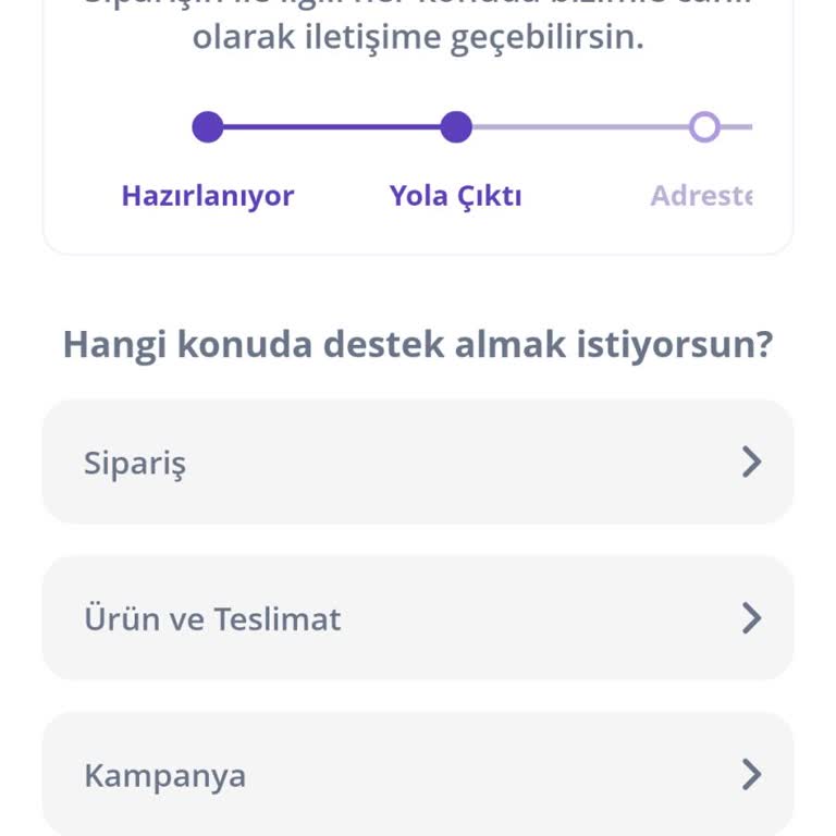 Getir Siparişin Uzun Süre Gelmemesi