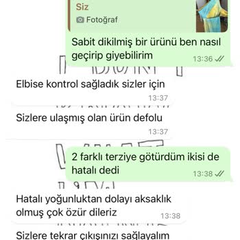 Butik Merve Aksoy Hatalı Ürün Gönderimi