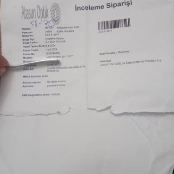 Rayban Gözlük Garanti Sorunu Ve Atasun Optik'in İlgisizliği