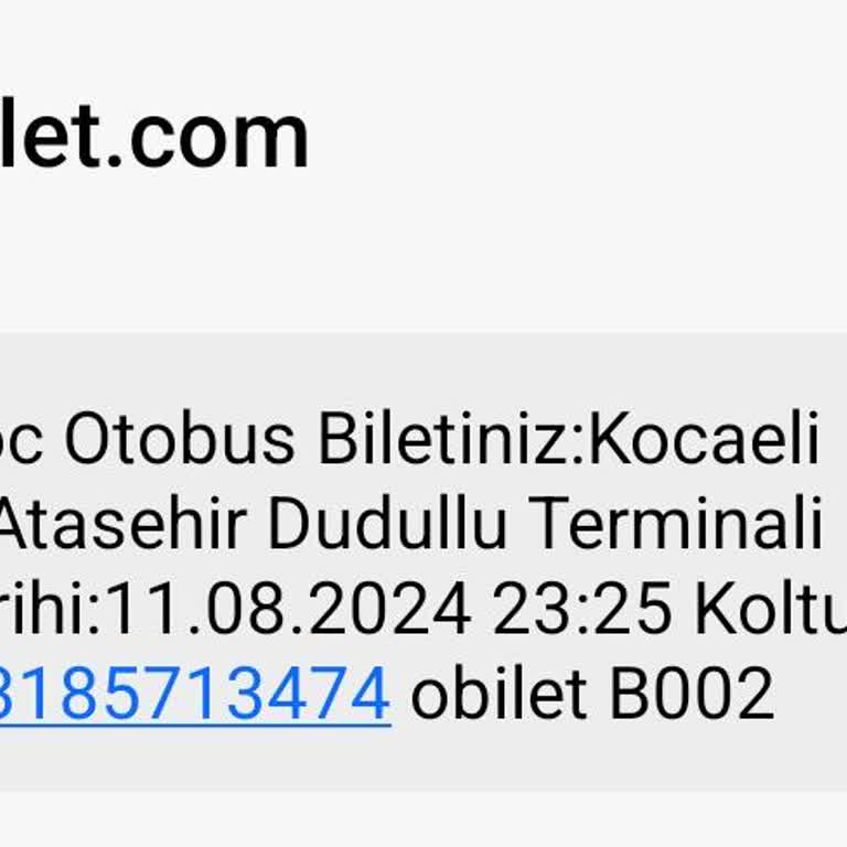 Obilet Ve Kamil Koç Firması Mağduriyeti