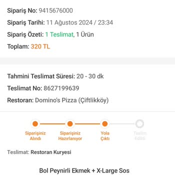 Domino's Pizza Mersin Yenişehir Şubesinden Gönderilen Ürünler Çok Kötüydü!
