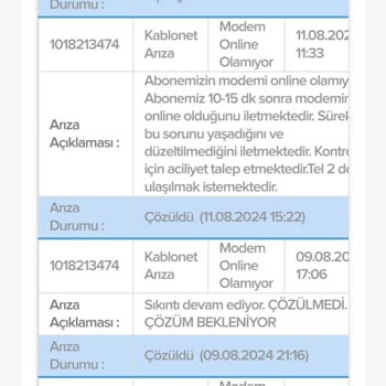 Kablo Net İnternet Sorunu Ve Teknik Destek Olmaması Sorunu
