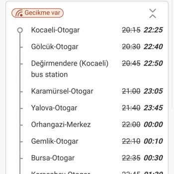 Kamil Koç Kalkış Saatinden Çok Sonraya Saati Çektiler