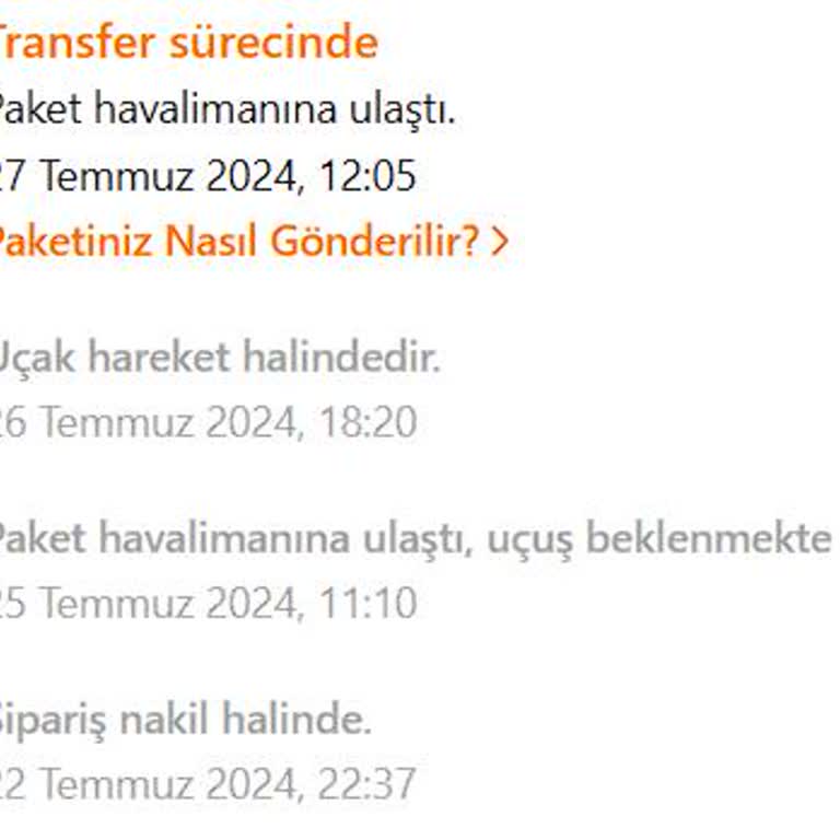 MNG Kargo MNG İle Gönderilen Temu Siparişinin Güncelleme Almaması.