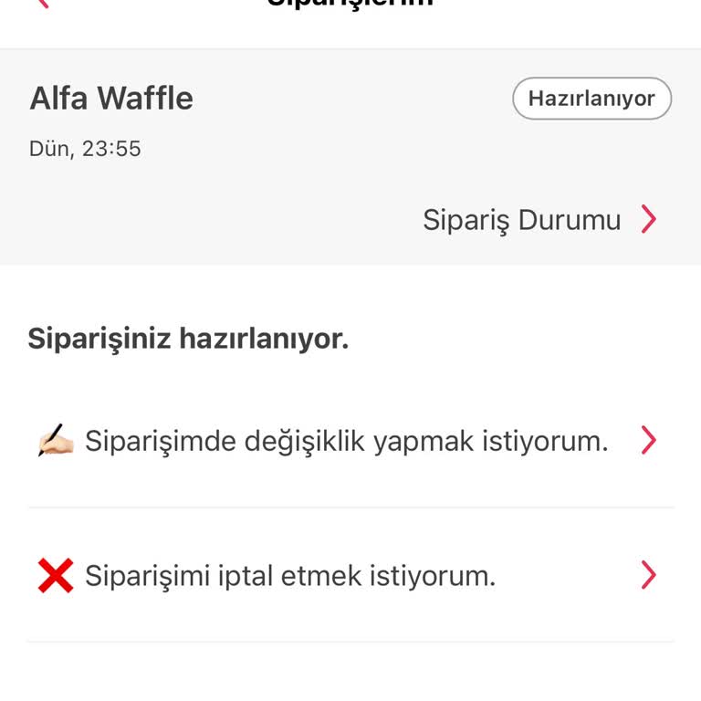 Alfa Waffle Ve Yemek Sepeti Kalitesizliği